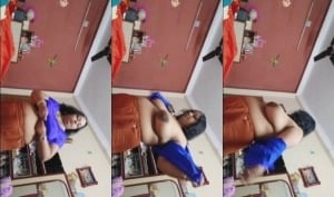 Sexy indian auntie stripping.