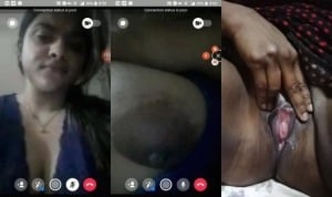 Indian girl strips and proudly displays sexy breasts for you.