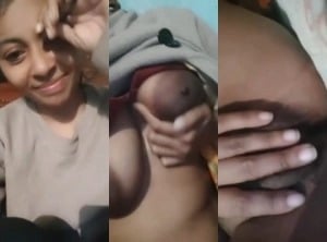 Cute desi girl finger fuck solo