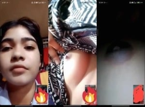 Indian girl strips and proudly displays sexy breasts for you.