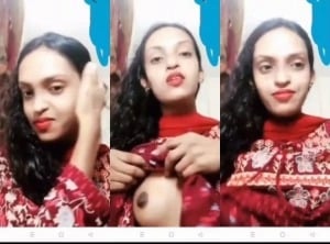 Boobs of desi girl on display for porn