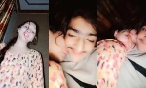 Cute desi chick sucking off her dude's rod