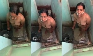 Mom gets captured while bathing