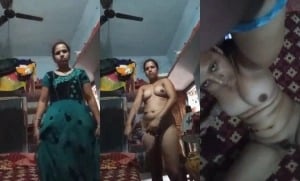 Indian girl stripping and showing naked body online.