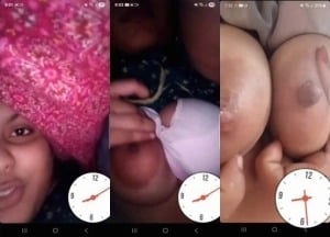 Indian milf showing sexy Milky boobies