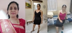 Sexy amateur desi mom showering
