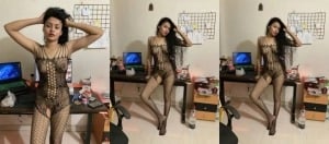 Hot desi chick strips naked to film herself giving an intense blowjob - Part 2