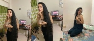 Part 3 of sexy desi girl’s nude show with explicit oral sex