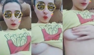 Indian girl strips and proudly displays sexy breasts for you.