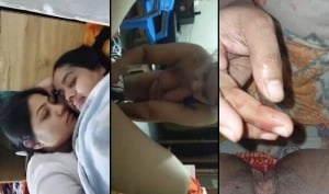 Desi porn: Lesbo girls finger each other romantically