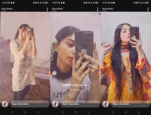 Indian girl presses her sexy tits