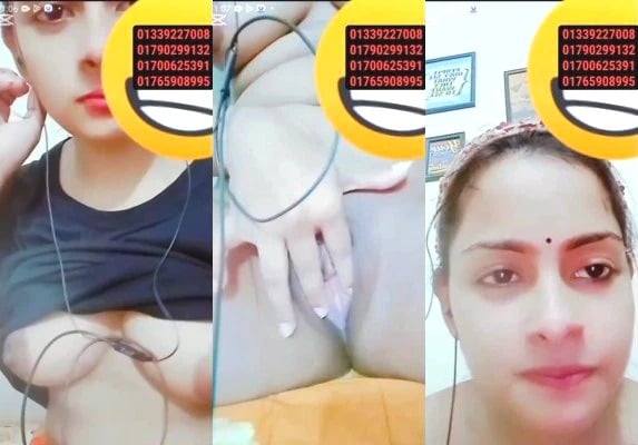 Desi indian girl shows off her cute body naked in a sex video.