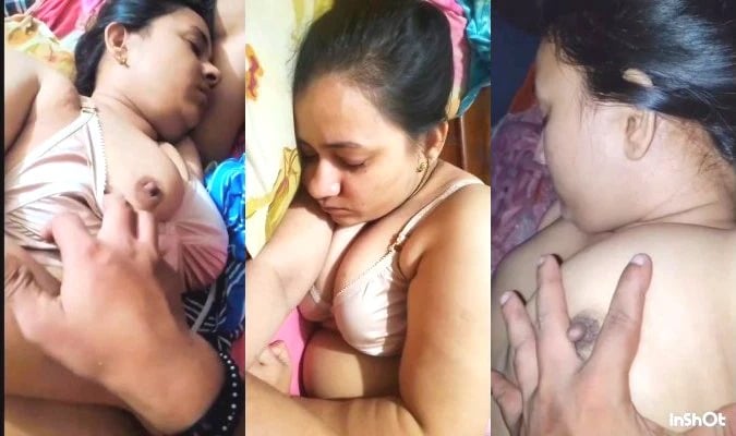 Boob pressing while wife sleeps amateur