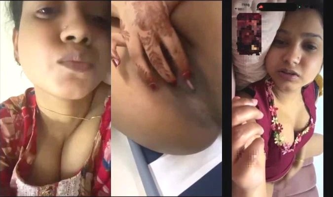Indian desi vlg girl reveals her pussy closeup.