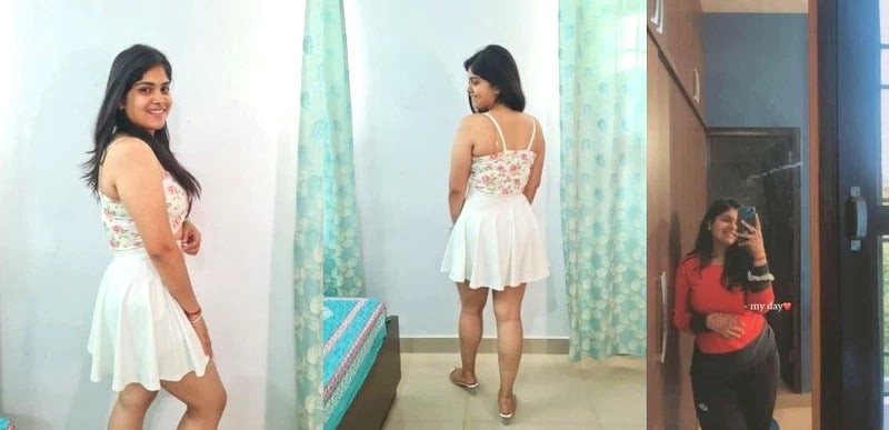 Sexy desi porn: Indian girl flashing breasts