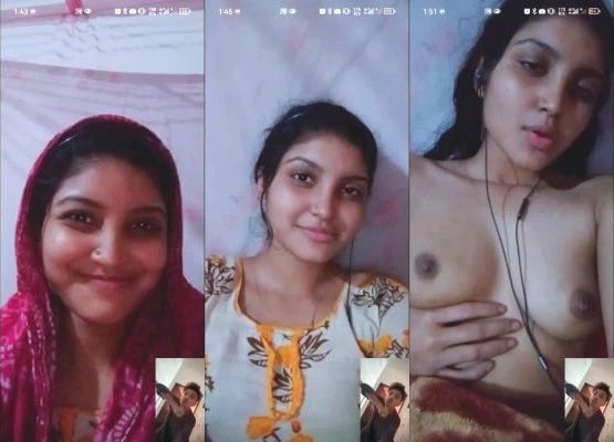 Indian porn girl flashing boobies in vid chat session