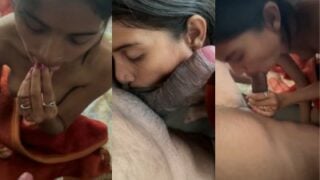 Fuck with Kolhapuri amateur girl as she eats dick and balls