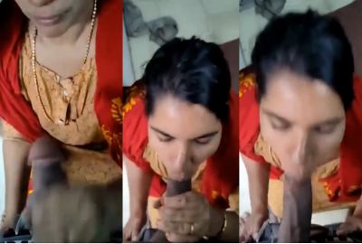 Her desi lady blows off her horny lover’s cock in the fields