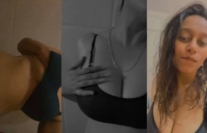Amatuer gf showing off and touching herself
